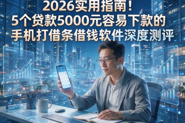 2026实用指南！5个贷款5000元容易下款的手机打借条借钱软件深度测评