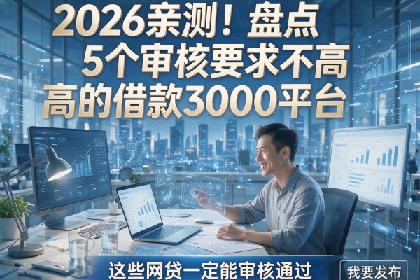2026亲测！盘点5个审核要求不高的借款3000平台，这些网贷一定能审核通过！