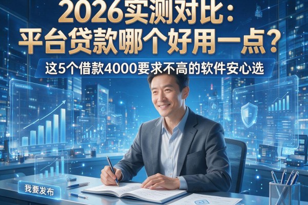 2026实测对比：平台贷款哪个好用一点？这5个借款4000要求不高的软件安心选