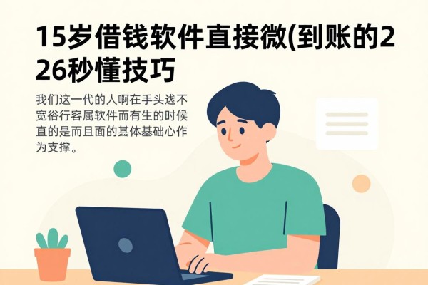 15岁借钱软件直接微信到账的2026秒懂技巧,这5个口子急需7000时很有帮助