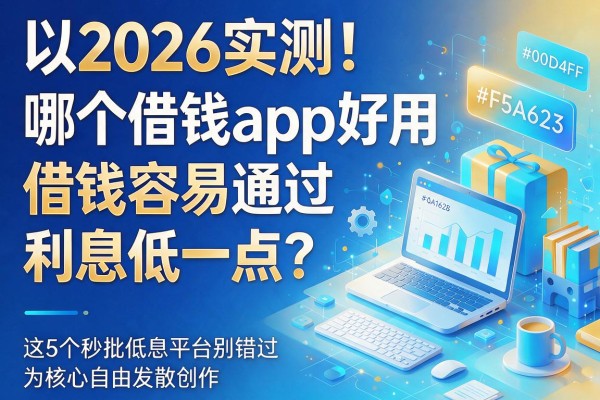 2026实测！哪个借钱app好用借钱容易通过利息低一点？这5个秒批低息平台别错过