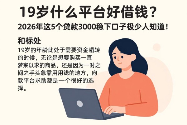 19岁什么平台好借钱？2026年这5个贷款3000稳下口子极少人知道！