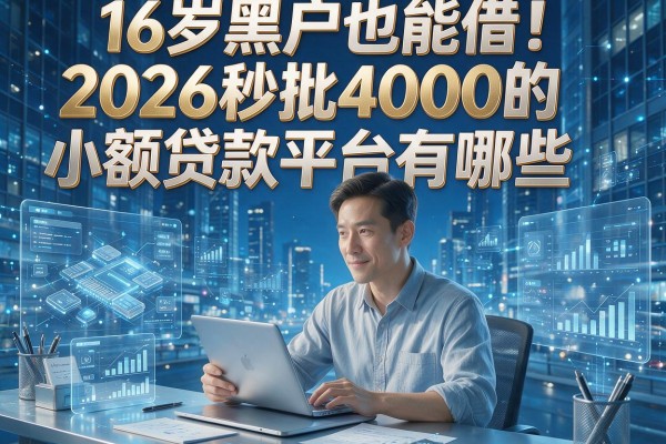 16岁黑户也能借!2026秒批4000的小额贷款平台有哪些