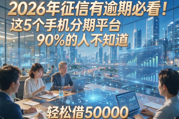 2026年征信有逾期必看!这5个手机分期平台90%的人不知道,轻松借50000