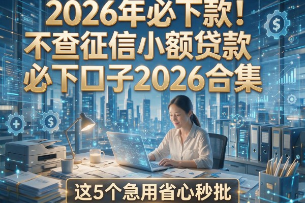 2026年必下款！不查征信小额贷款必下口子2026合集，这5个急用省心秒批！