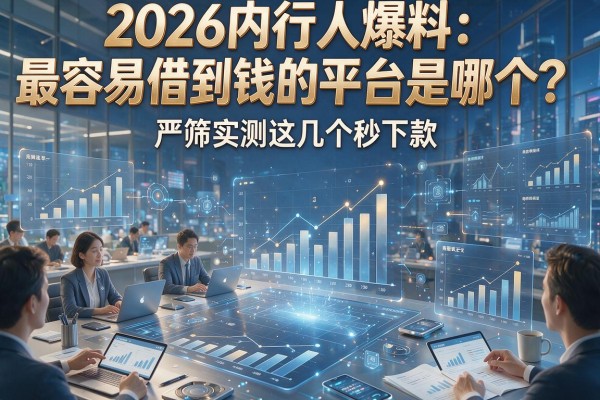 2026内行人爆料:最容易借到钱的平台是哪个?严筛实测这几个秒下款!