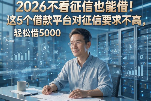 2026不看征信也能借！这5个借款平台对征信要求不高，轻松借5000
