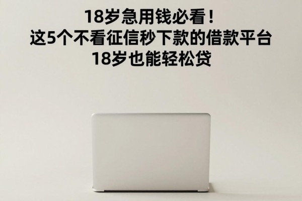 18岁急用钱必看！这5个不看征信秒下款的借款平台，18岁也能轻松贷