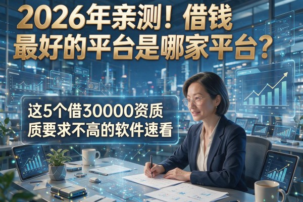 2026年亲测!借钱最好的平台是哪家平台?这5个借30000资质要求不高的软件速看