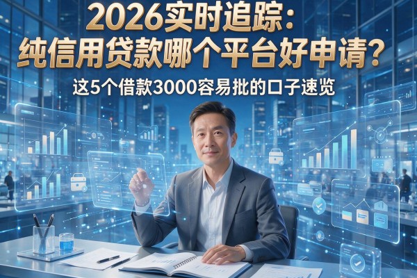 2026实时追踪:纯信用贷款哪个平台好申请?这5个借款3000容易批的口子速览