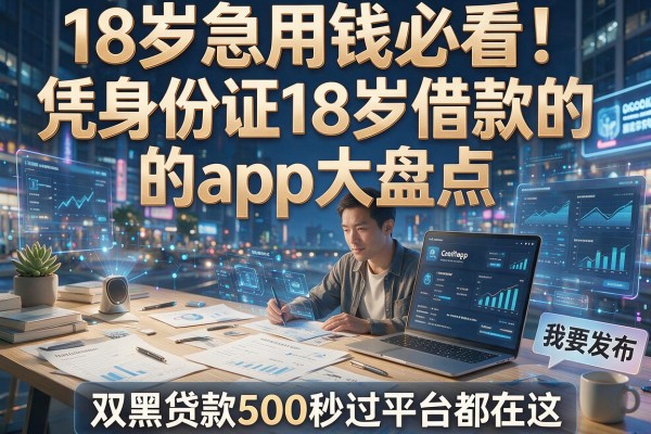 18岁急用钱必看!凭身份证18岁借款的app大盘点,双黑贷款500秒过平台都在这