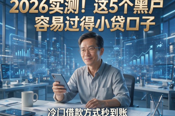 2026实测！这5个黑户容易过得小贷口子，冷门借款方式秒到账
