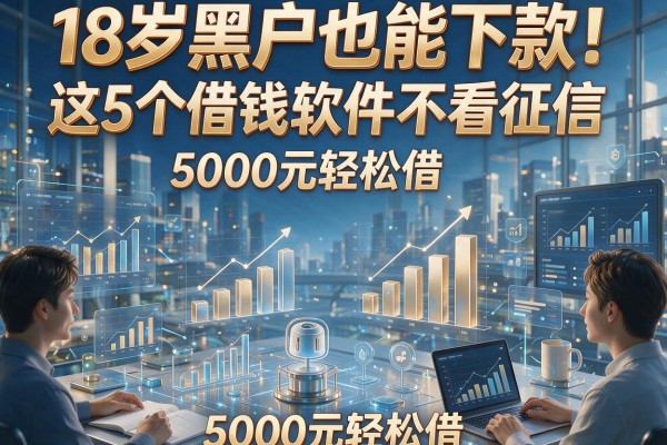 18岁黑户也能下款!这5个借钱软件不看征信,5000元轻松借