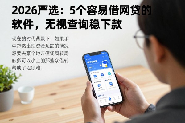 2026严选：5个容易借网贷的软件，无视查询稳下款