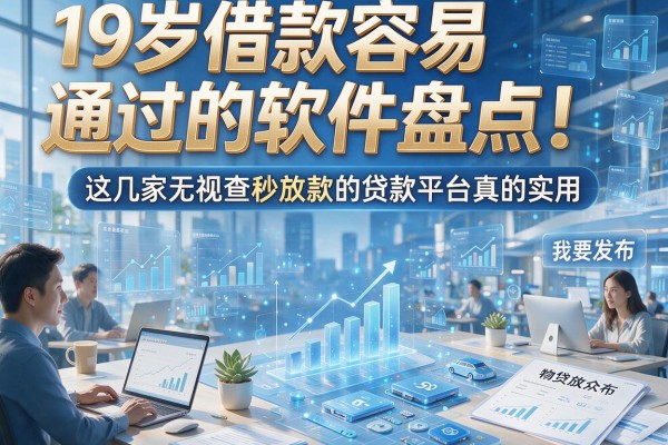 19岁借款容易通过的软件盘点！这几家无视查秒放款的贷款平台真的实用