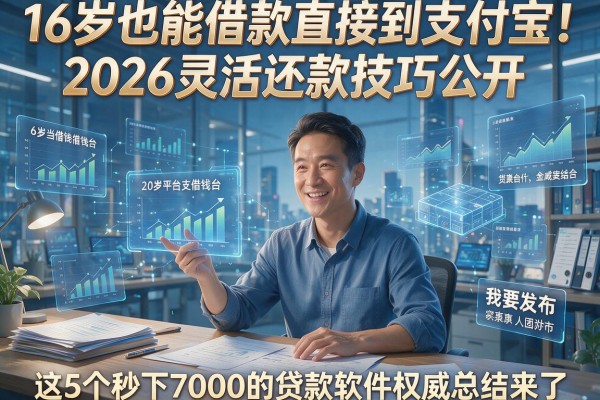 16岁也能借款直接到支付宝!2026灵活还款技巧公开,这5个秒下7000的贷款软件权威总结来了