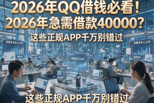 2026年QQ借钱必看！2026年急需借款40000？这些正规APP千万别错过