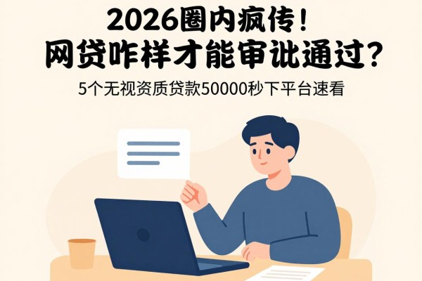2026圈内疯传！网贷咋样才能审批通过？这5个无视资质贷款50000秒下平台速看