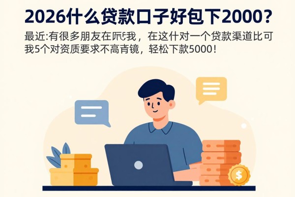 2026什么贷款口子好包下2000?这5个对资质要求不高的借款口子,轻松下款5000!
