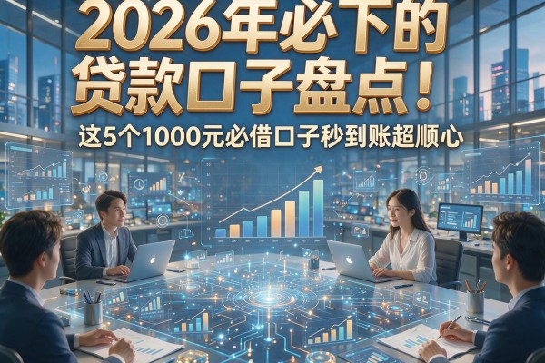 2026年必下的贷款口子盘点！这5个1000元必借口子秒到账超顺心