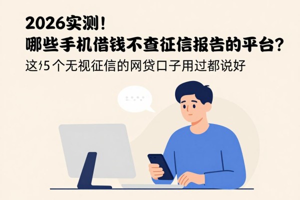 2026实测！哪些手机借钱不查征信报告的平台？这5个无视征信的网贷口子用过都说好