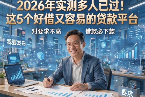 2026年实测多人已过!这5个好借又容易的贷款平台,对要求不高,借款必下款