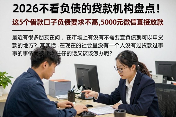 2026不看负债的贷款机构盘点!这5个借款口子负债要求不高,5000元微信直接放款
