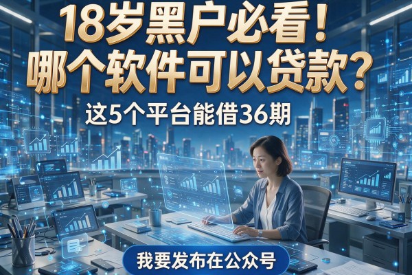 18岁黑户必看!哪个软件可以贷款?这5个平台能借36期