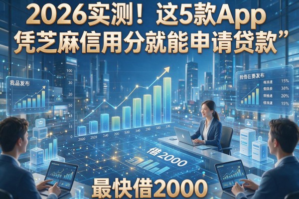 2026实测!这5款App凭芝麻信用分就能申请贷款,最快借2000
