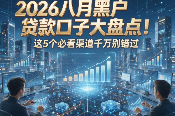 2026八月黑户贷款口子大盘点！这5个必看渠道千万别错过！