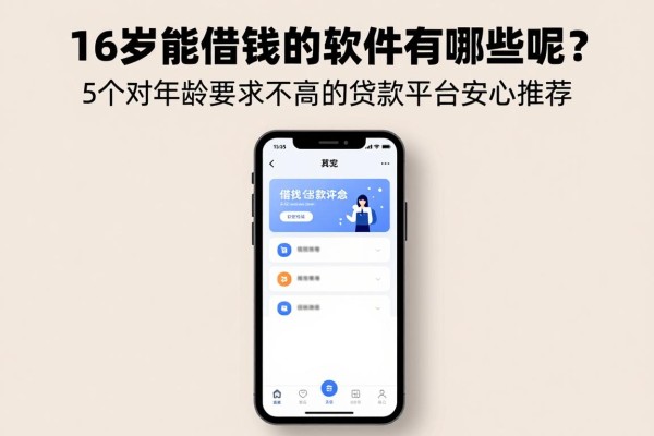 16岁能借钱的软件有哪些呢？5个对年龄要求不高的贷款平台安心推荐