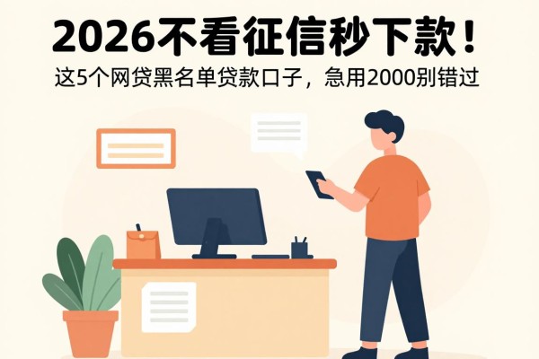 2026不看征信秒下款！这5个网贷黑名单贷款口子，急用2000别错过