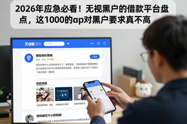 2026年应急必看！无视黑户的借款平台盘点，这2000的app对黑户要求真不高