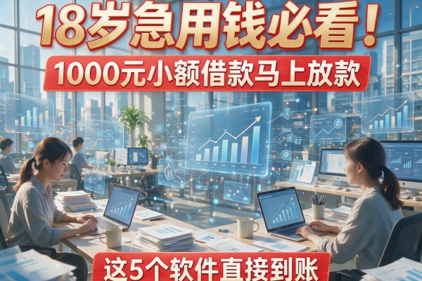 18岁急用钱必看!1000元小额借款马上放款,这5个软件直接到账