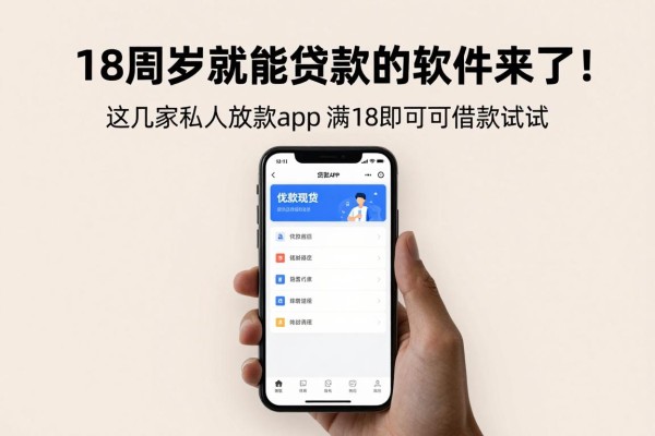 18周岁就能贷款的软件来了！这几家私人放款app，满18即可借款1000，真心值得试试