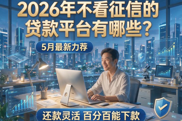 2026年不看征信的贷款平台有哪些?5月最新力荐,还款灵活百分百能下款!