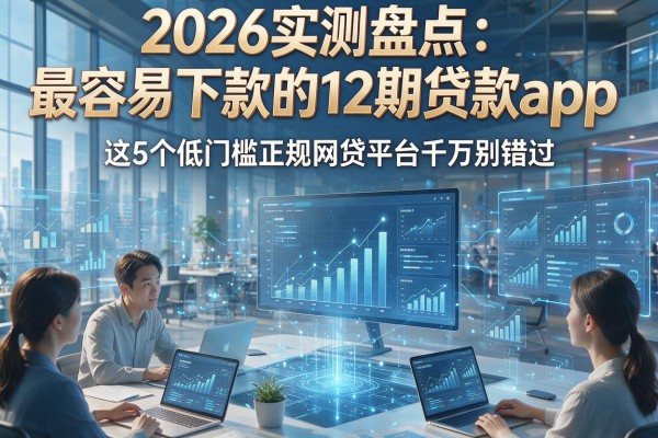 2026实测盘点：最容易下款的12期贷款app，这5个低门槛正规网贷平台千万别错过