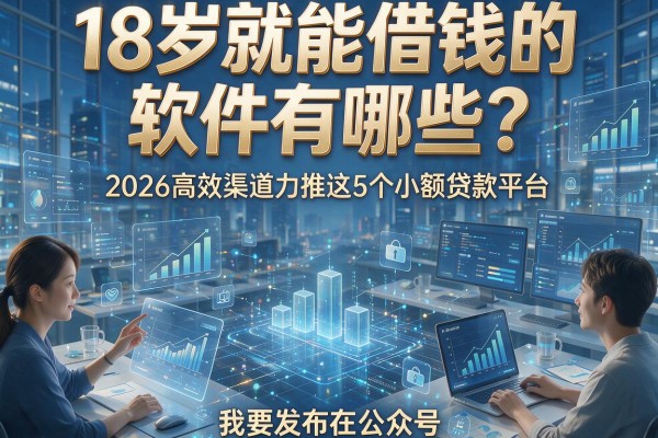 18岁就能借钱的软件有哪些?2026高效渠道力推这5个小额贷款平台!