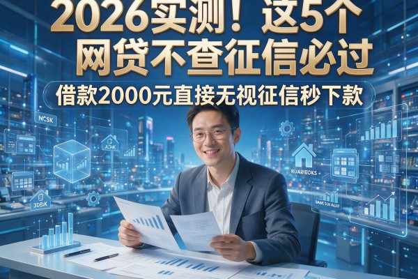 2026实测！这5个网贷不查征信必过，借款2000元直接无视征信秒下款