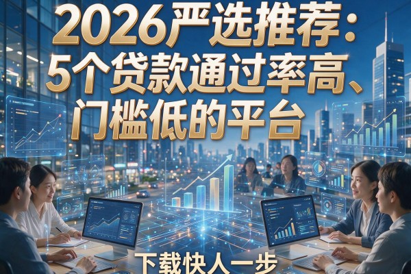 2026严选推荐:5个贷款通过率高、门槛低的平台,下款快人一步!