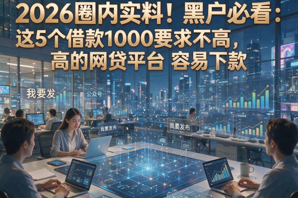 2026圈内实料!黑户必看:这5个借款1000要求不高的网贷平台容易下款