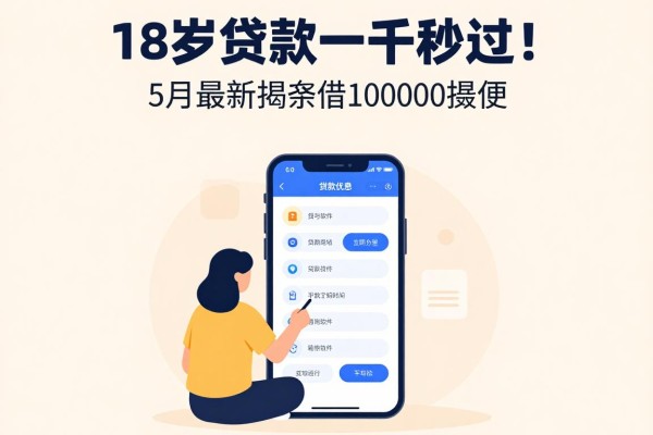 18岁贷款一千秒过！5月最新揭晓，这5个软件借10000操作超方便