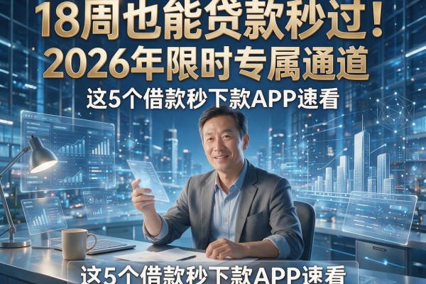 18周也能贷款秒过！2026年限时专属通道，这5个借款秒下款APP速看