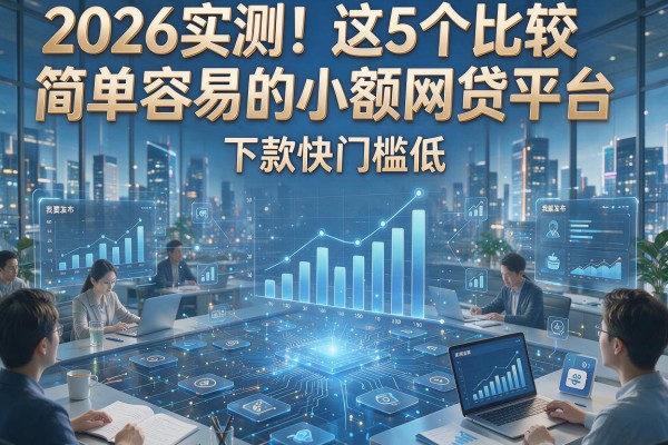 2026实测！这5个比较简单容易的小额网贷平台，下款快门槛低