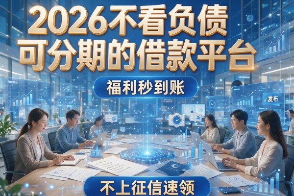 2026不看负债可分期的借款平台,福利秒到账,不上征信速领