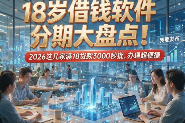 18岁借钱软件分期大盘点！2026这几家满18贷款3000秒批，办理超便捷