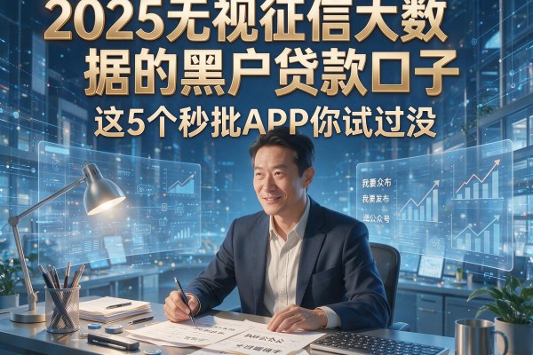 2025无视征信大数据的黑户贷款口子，这5个秒批APP你试过没？