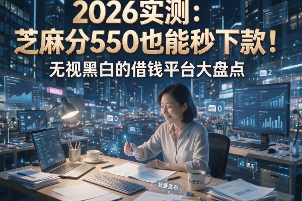 2026实测:芝麻分550也能秒下款!无视黑白的借钱平台大盘点