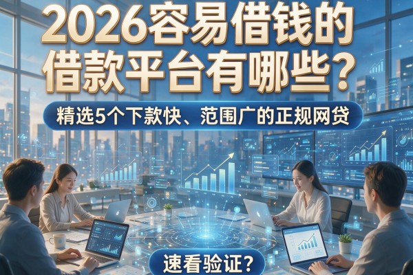2026容易借钱的借款平台有哪些?精选5个下款快、范围广的正规网贷,速看验证!