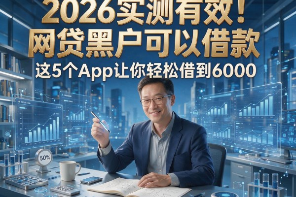 2026实测有效!网贷黑户可以借款,这5个App让你轻松借到6000